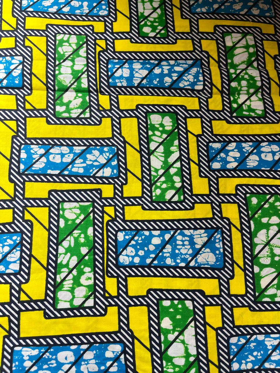 100% Cotton wax printed D2