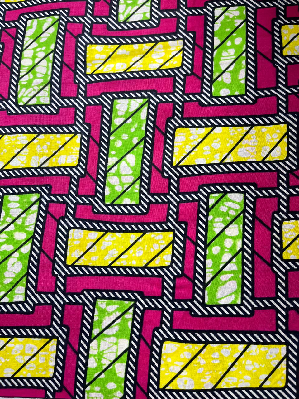 100% Cotton wax printed D2