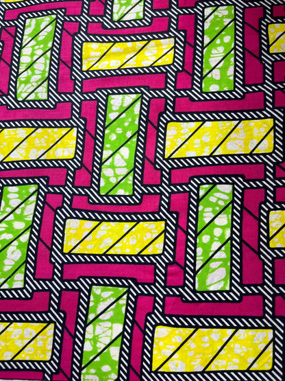 100% Cotton wax printed D2