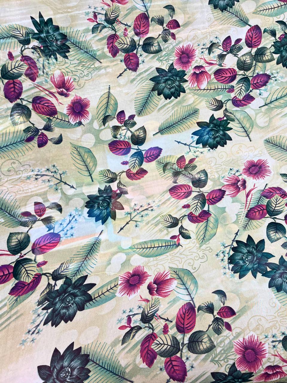 Shimmer Silk Printed D2