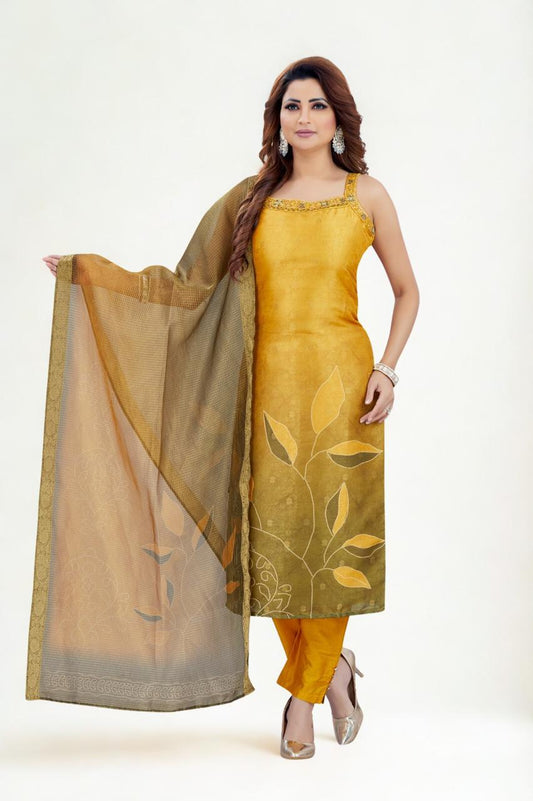 DD1604 Printed Kurta With Dupatta
